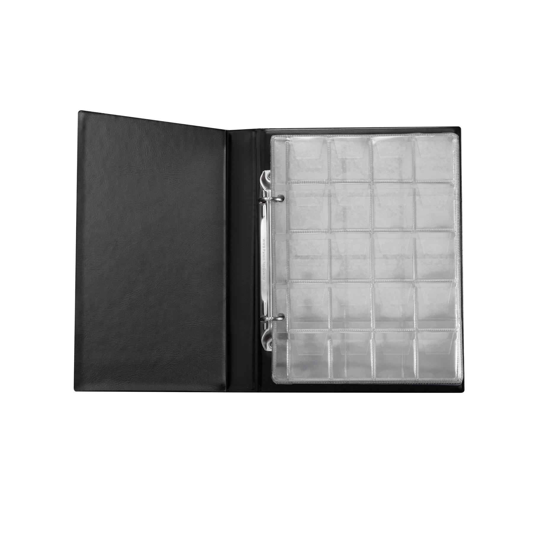 Coin Album 126 Pockets | 10 Pages | Money Storage for Multiple Coins | 3 Different Sizes | 2.7cm, 3.5cm, 5.5cm