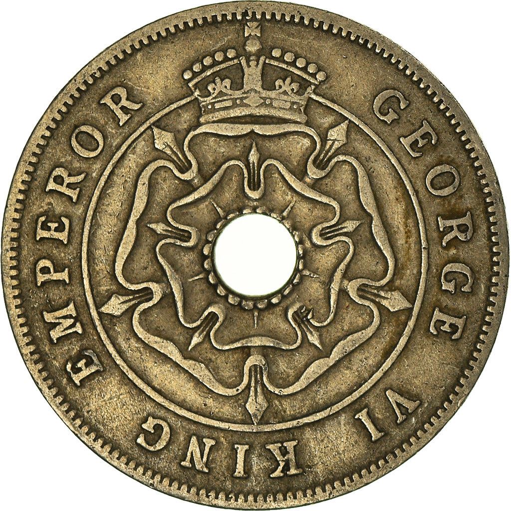 Southern Rhodesia | 1 Penny Coin | Crowned Flower | Km:8 | 1937 - 1942