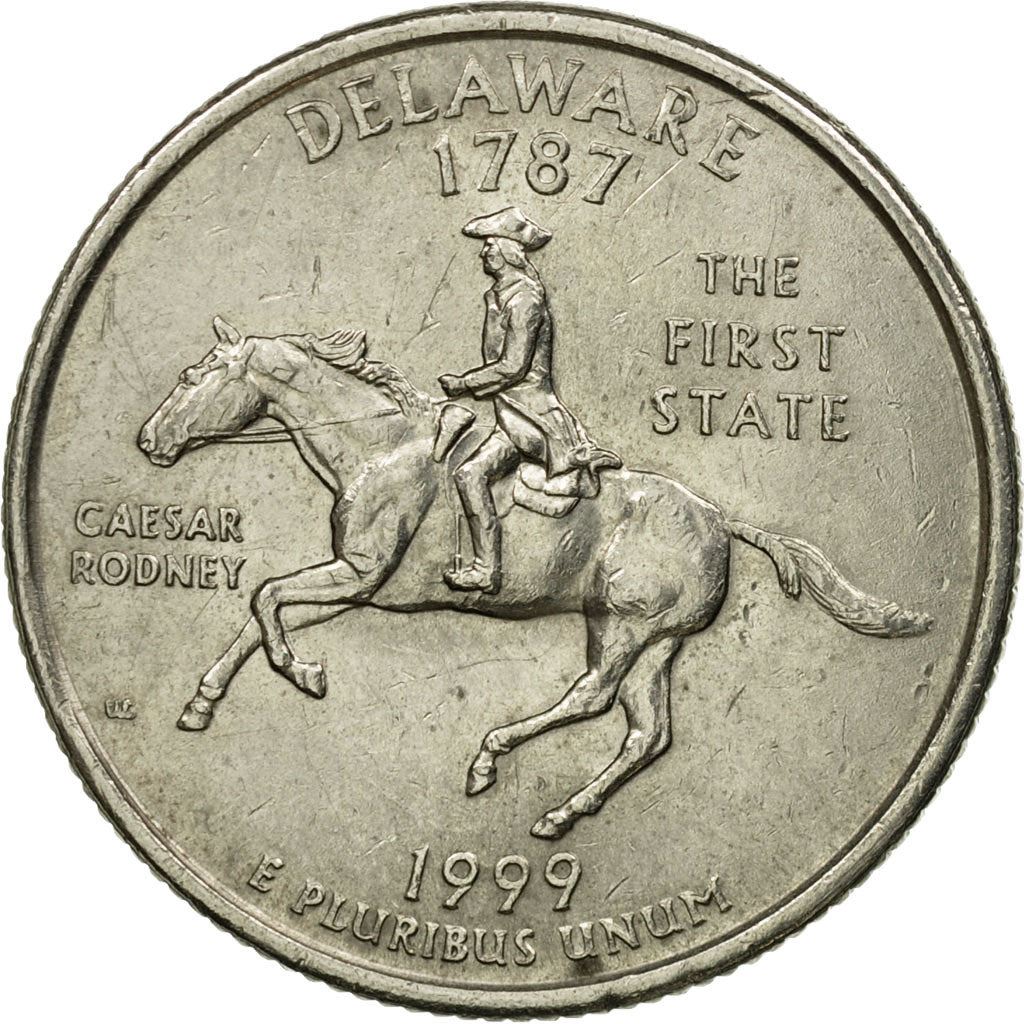 United States | 1/4 Dollar Coin | Caesar Rodney | Km:293 | 1999