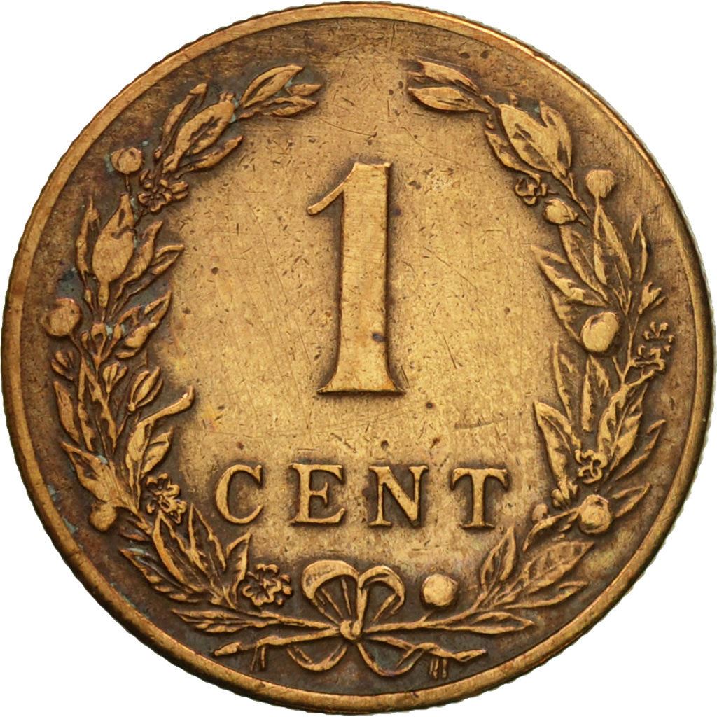 Niederlande | 1-Cent-Münze | Löwe | Km:130 | 1901