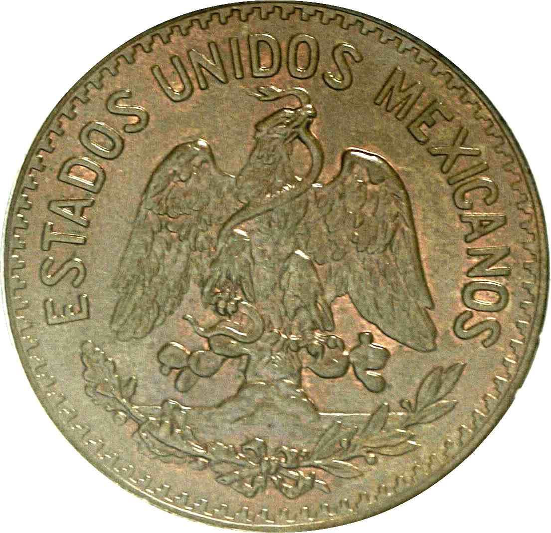 Mexico 10 Centavos Coin | Eagle | Shield | Snake | Chest | Lake | KM430 | 1919 - 1935