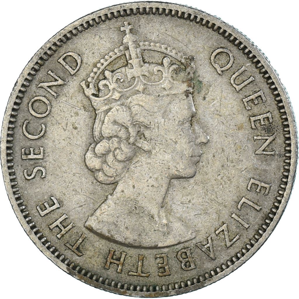Seychelles | 1/2 Rupee Coin | Elizabeth II | Km:12 | 1954 - 1974