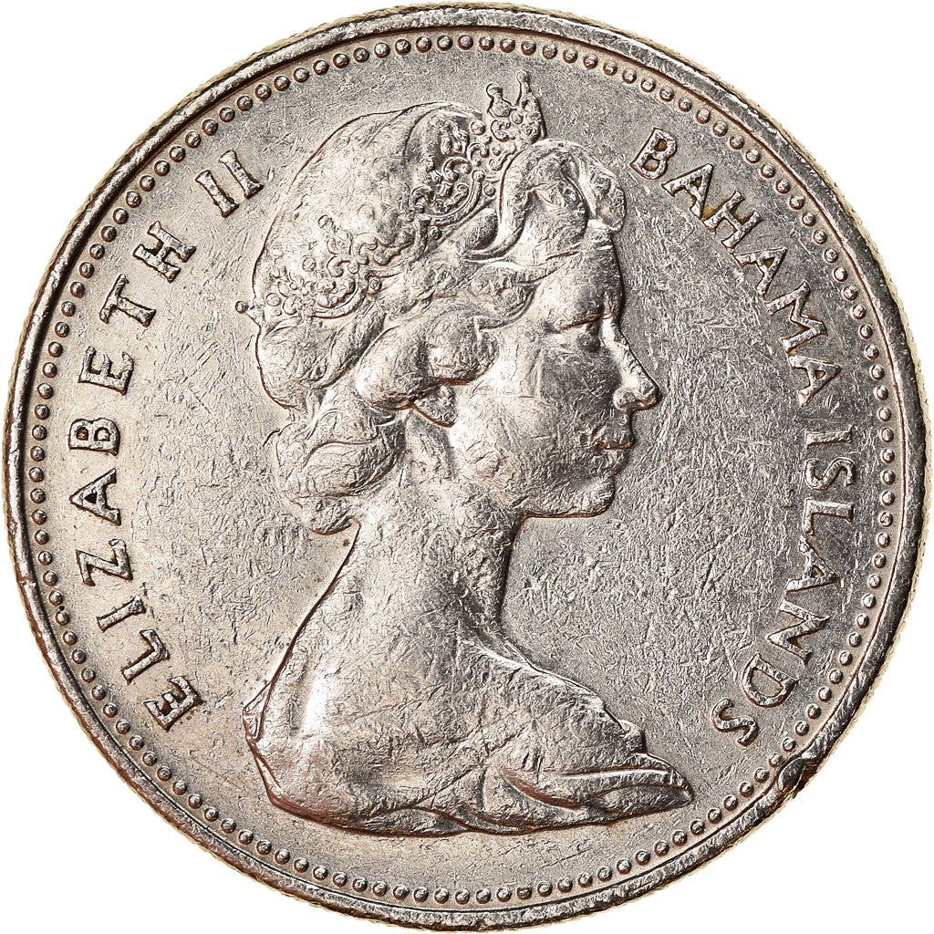 The Bahamas | 25 Cents Coin | Sailboat | Km:6 | 1966 - 1970