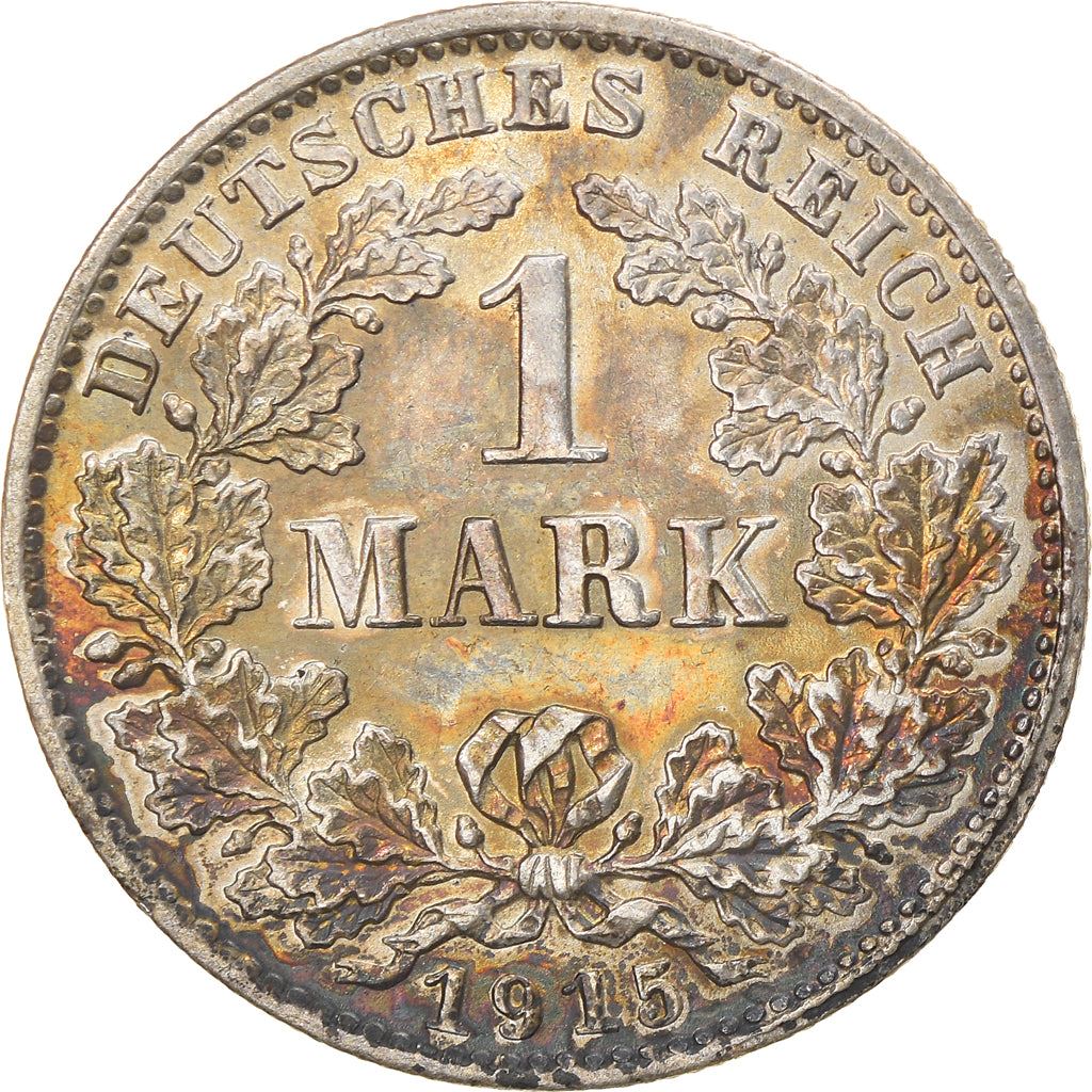 German Empire 1 Mark Coin | Deutsches Reich | Wilhelm II | Type 2 - Small Shield | KM14 | 1891 - 1916