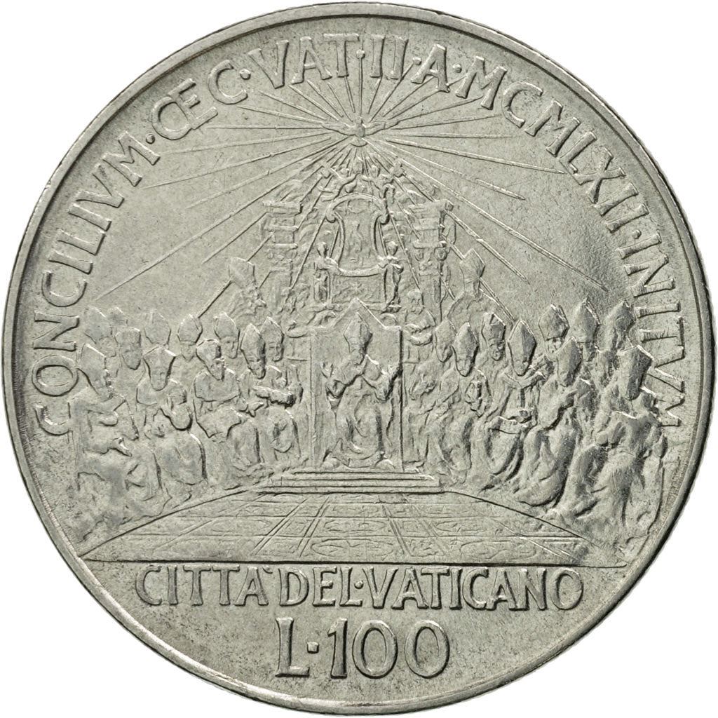 Vatican City | 100 Lire Coin | Second Vatican Council | Km:73 | 1962