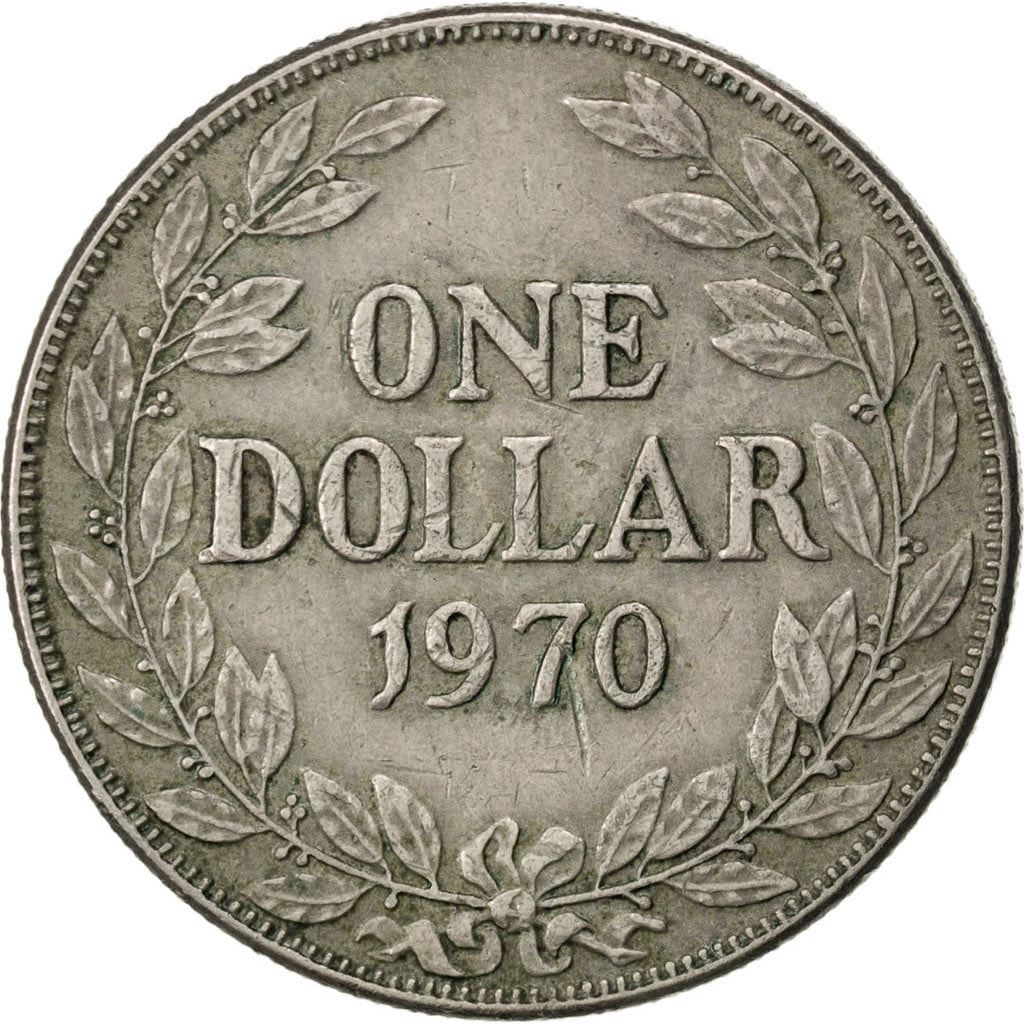 Liberia | Moneta da 1 Dollaro | Rami d'ulivo | Km:18A | 1966 - 1975