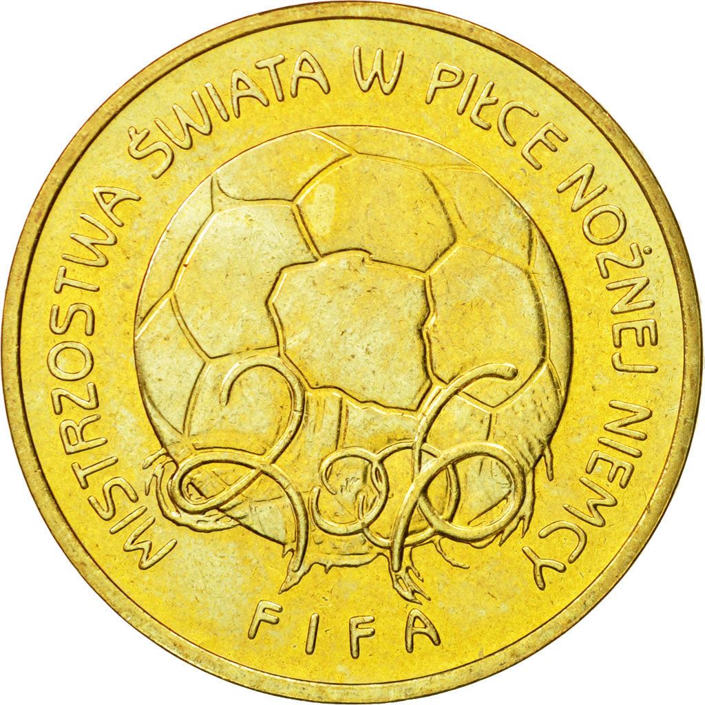 Poland | 2 Zlotys Coin | World Cup | Y:606 | 2006