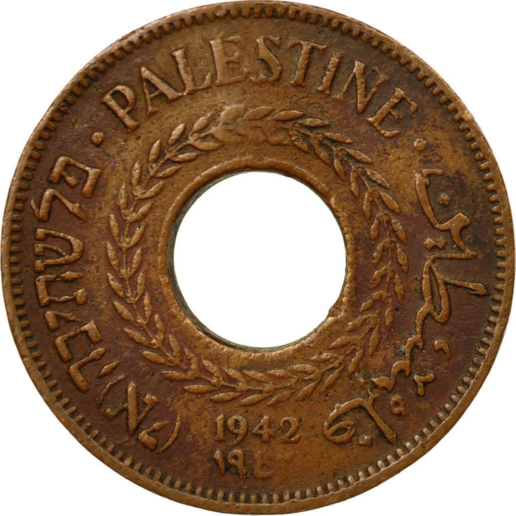 מטבע 5 מיל פלסטין | ברונזה | KM:3a | 1942-1944