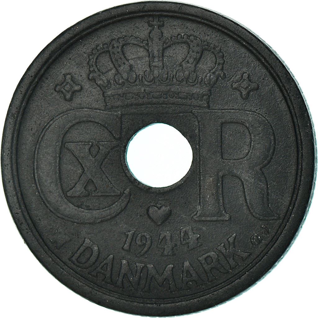 Denmark | 10 Ore Coin | Monogram | Km:822.2A | 1941 - 1945