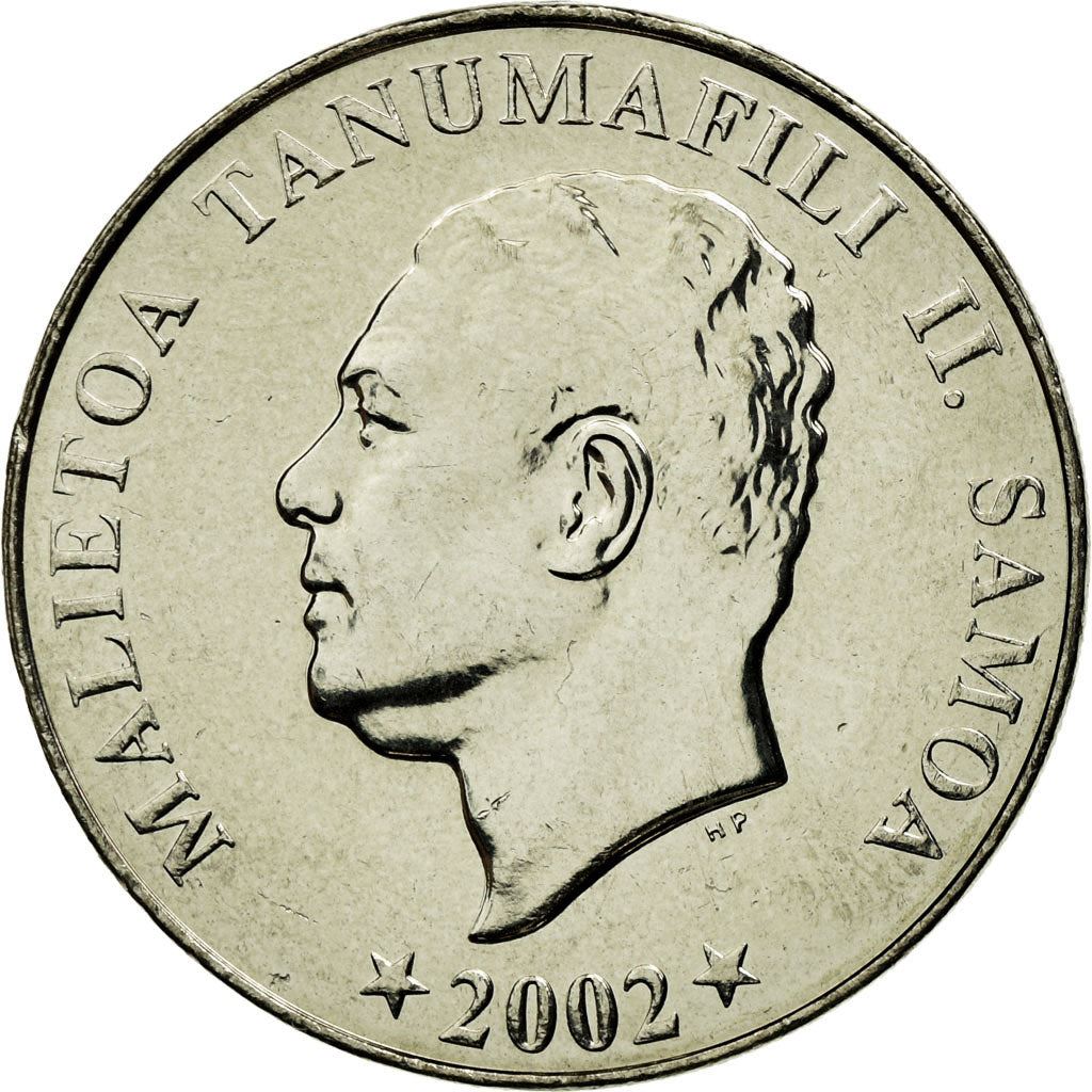 Samoa | 20 Sene Coin | Malietoa Tanumafili II | Bread Fruit | Km:133 | 2002 - 2006