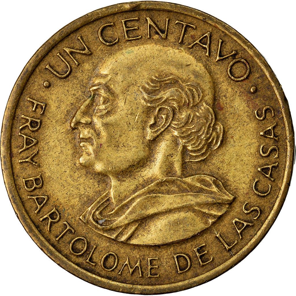 Guatemala | 1 Centavo Coin | Fray Bartolomé | Km:265 | 1965 - 1970