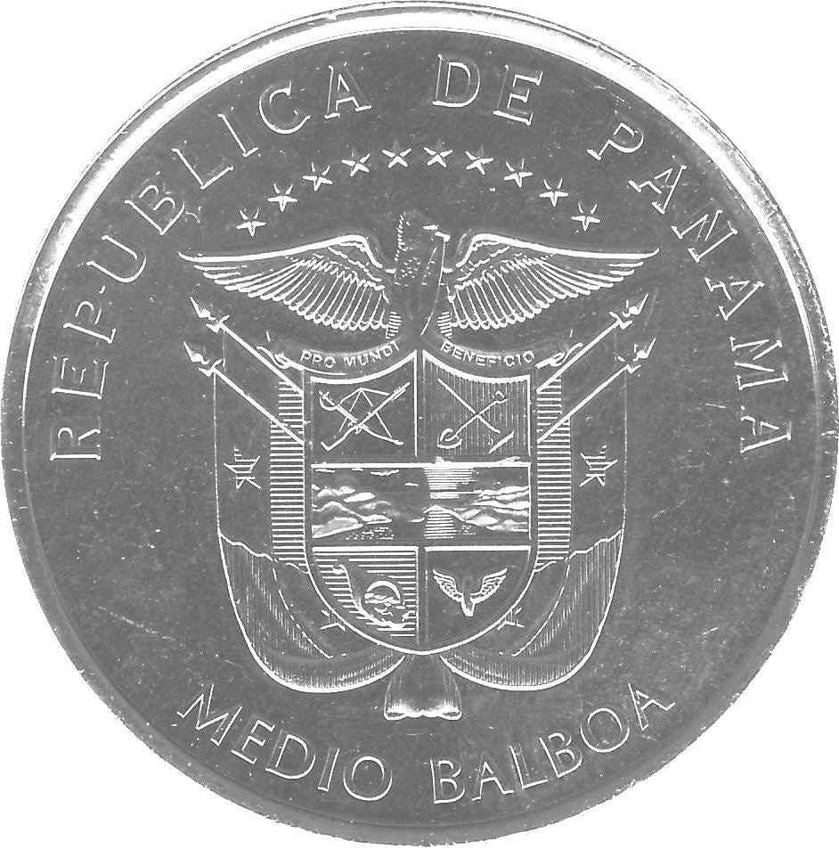Panama 1/2 Balboa Coin | Convento de la Concepcion Ruins | KM160 | 2017