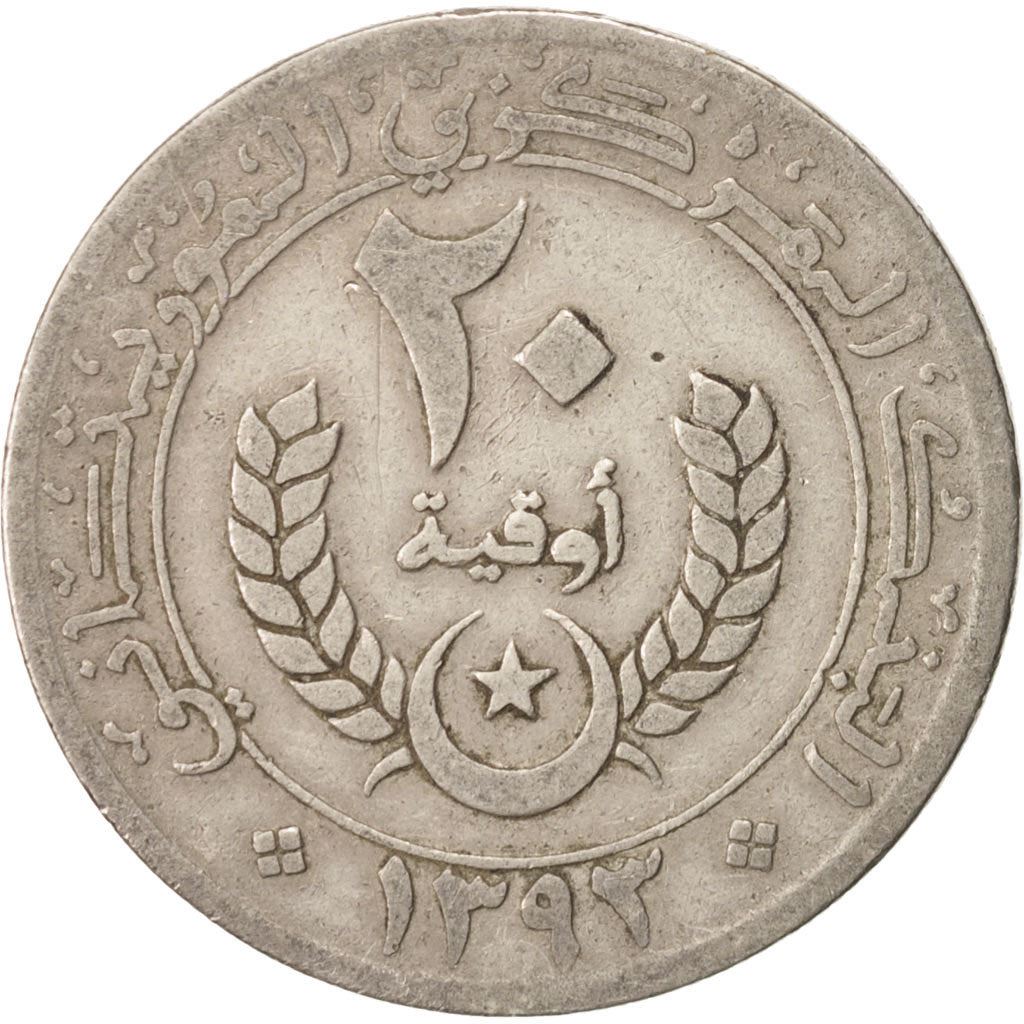 Mauritania | 20 Ouguiya Coin | Coat of Arms | Km:5 | 1973 - 2003