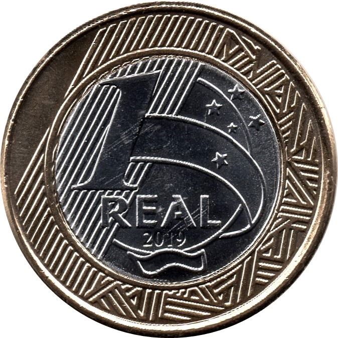 ブラジル 1レアル硬貨｜レアル硬貨25周年｜2019年