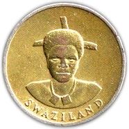 Kingdom of Swaziland | 1 Lilangeni Coin | King Mswati III | Queen Dzeliwe | KM:44.2 | 1992