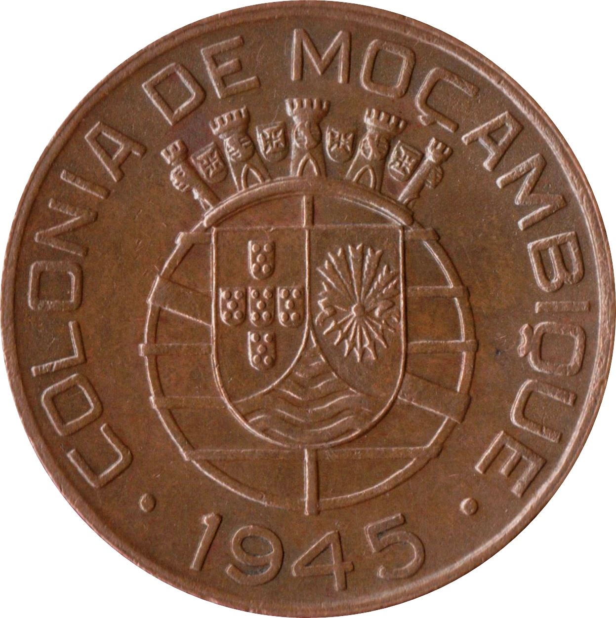 Mozambique | 1 Escudo Coin | Bundle of Arrows | KM:74 | 1945
