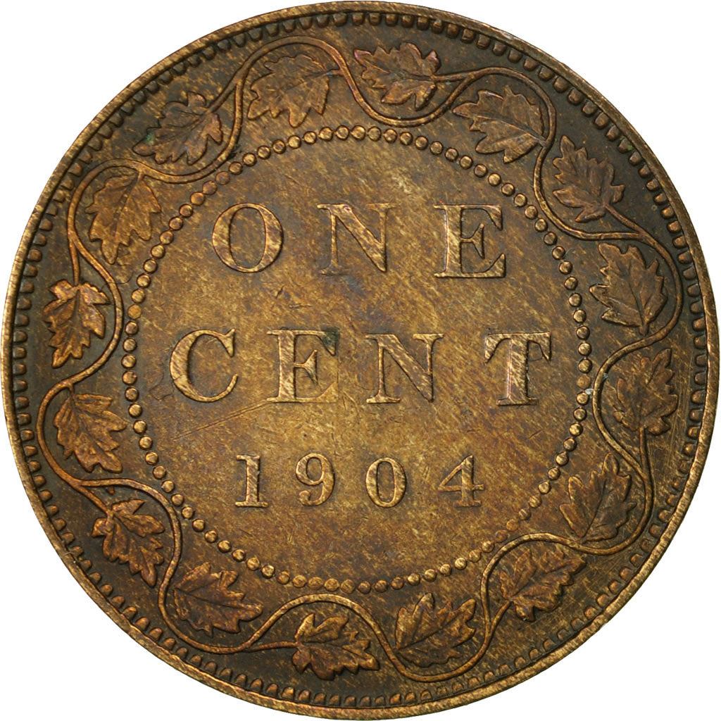 Canada | 1 Cent Coin | Bronze | Crown | Wreath | KM:8 | 1902-1910