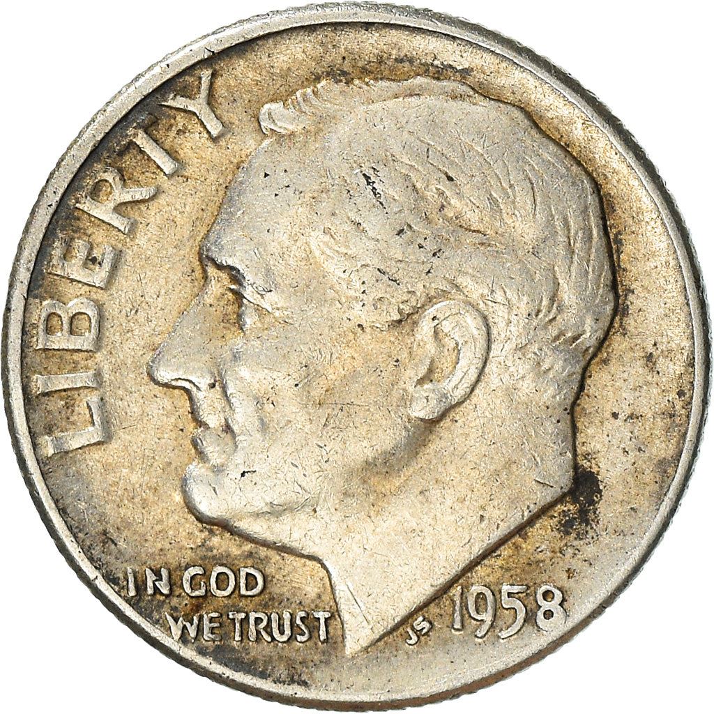 Vereinigte Staaten | 1 Dime Münze | Franklin D. Roosevelt | KM:195 | 1946 - 1964