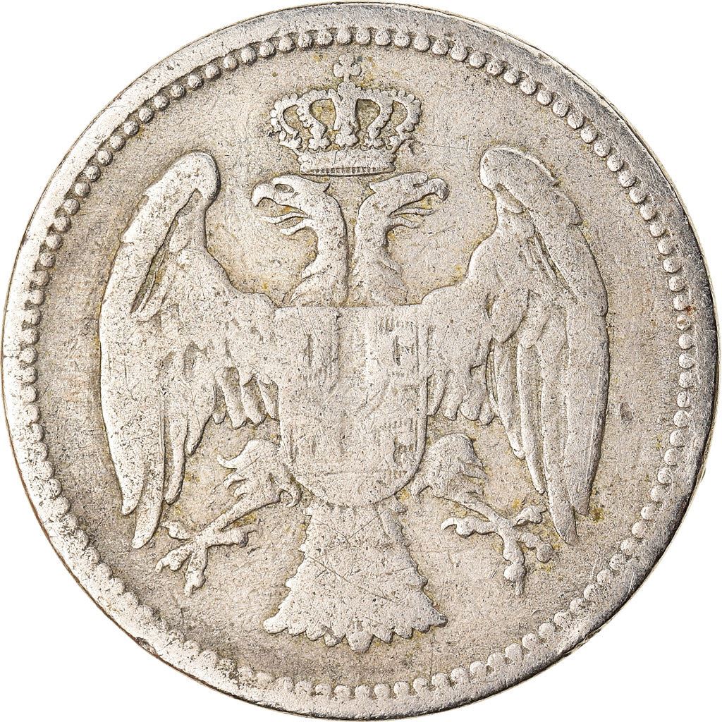 Serbia | 20 Para Coin | Crowned Heraldic Eagle | KM20 | 1883 - 1917
