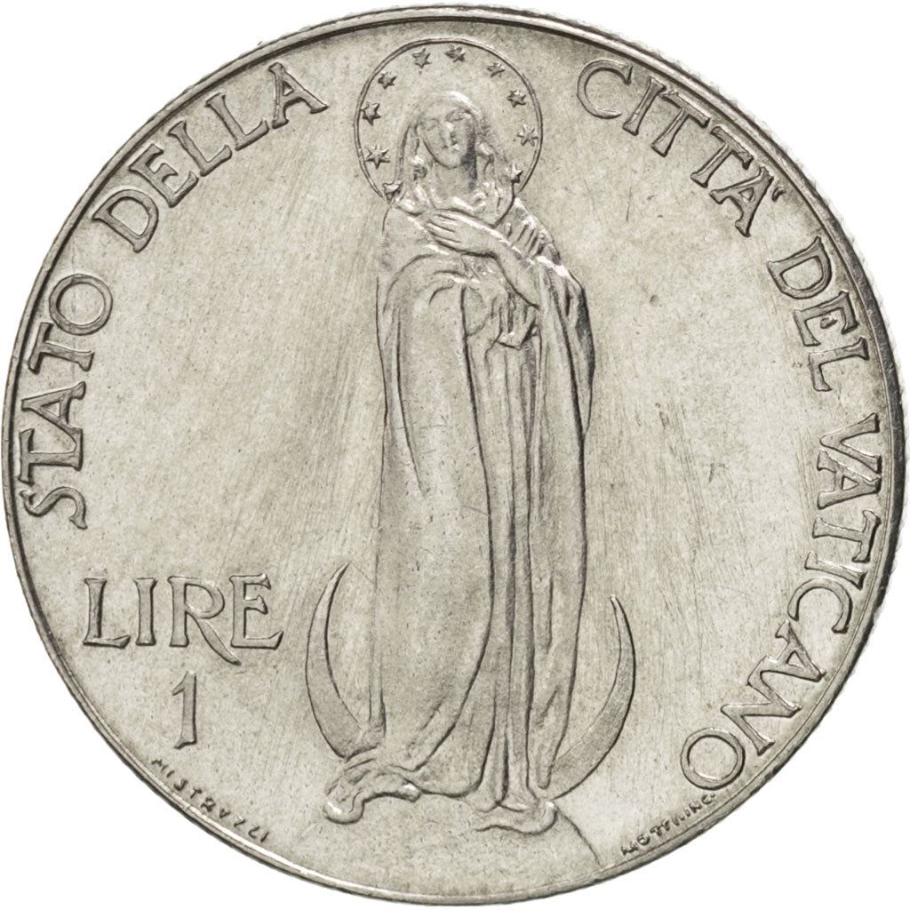 Vatican City | 1 Lira Coin | Virgin Mary | Km:26A | 1940 - 1941