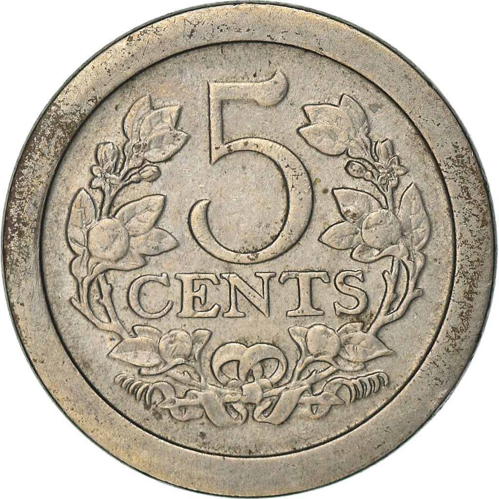 Münze der Niederlande 5 Cent Münze | Königin Wilhelmina | KM137 | 1907 - 1909