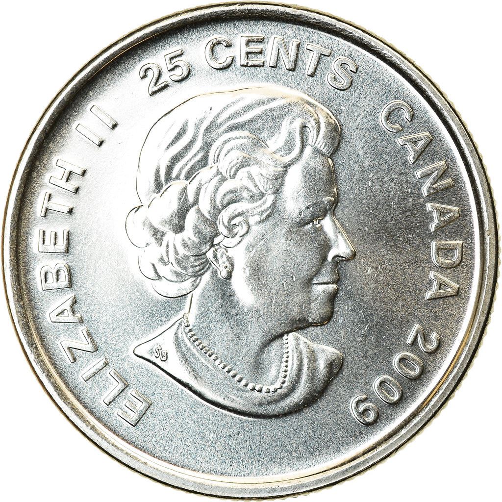 Canada | 25 Cents Coin | Nickel plated steel | Hockey | KM:1063 | 2009