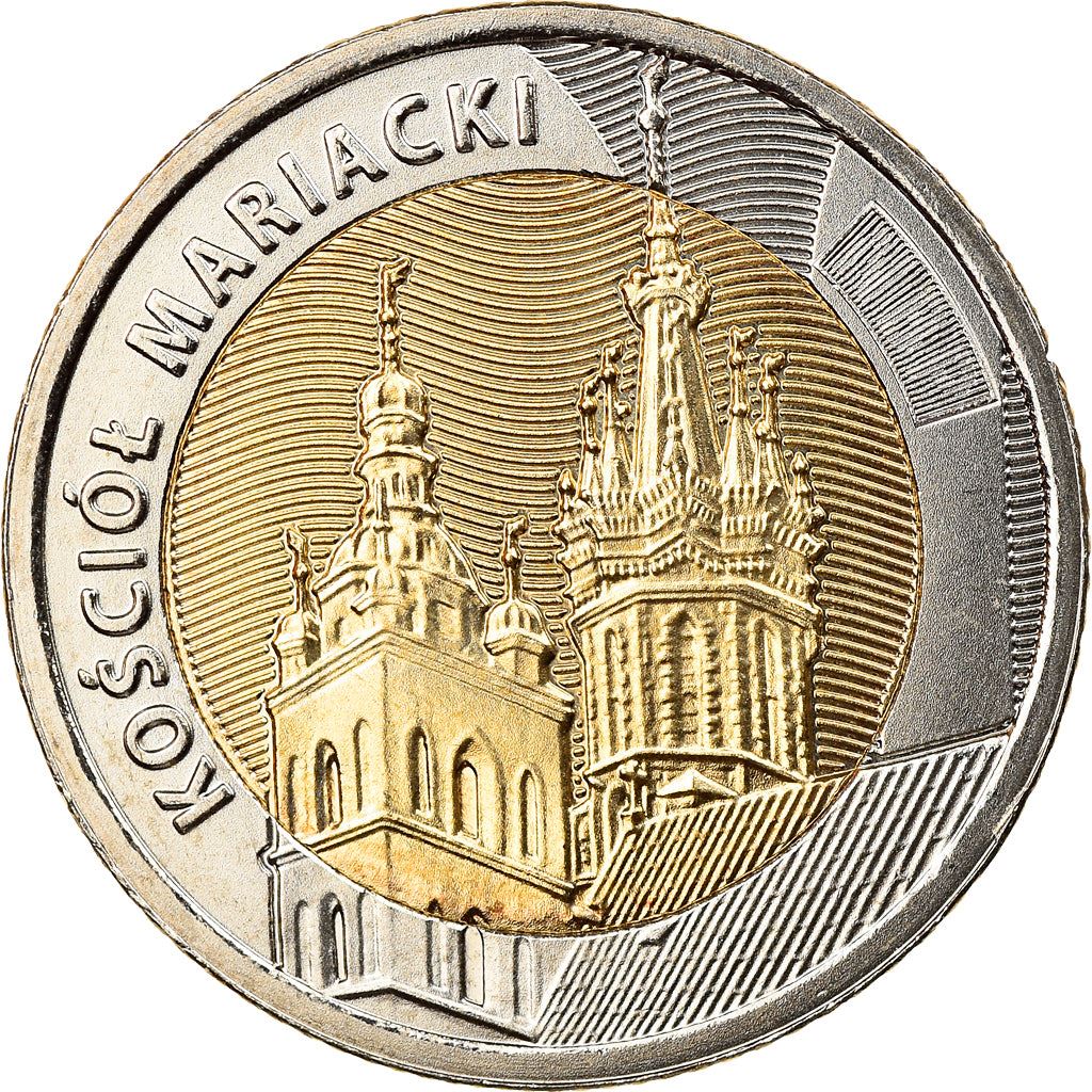 Polen | 5 Zloty Mønt | Sankt Marias Basilika | År:1064 | 2020