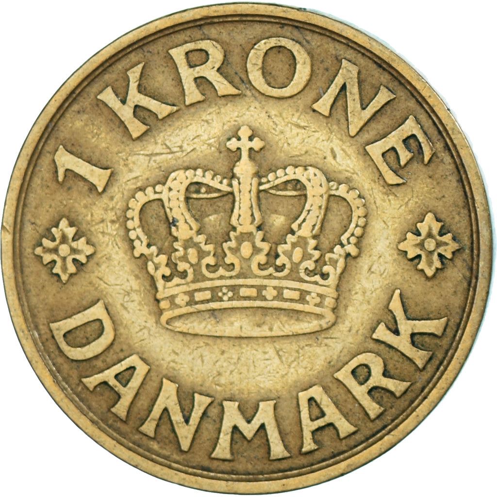 Denmark | 1 Krone Coin | Monogram | Km:824 | 1924 - 1941