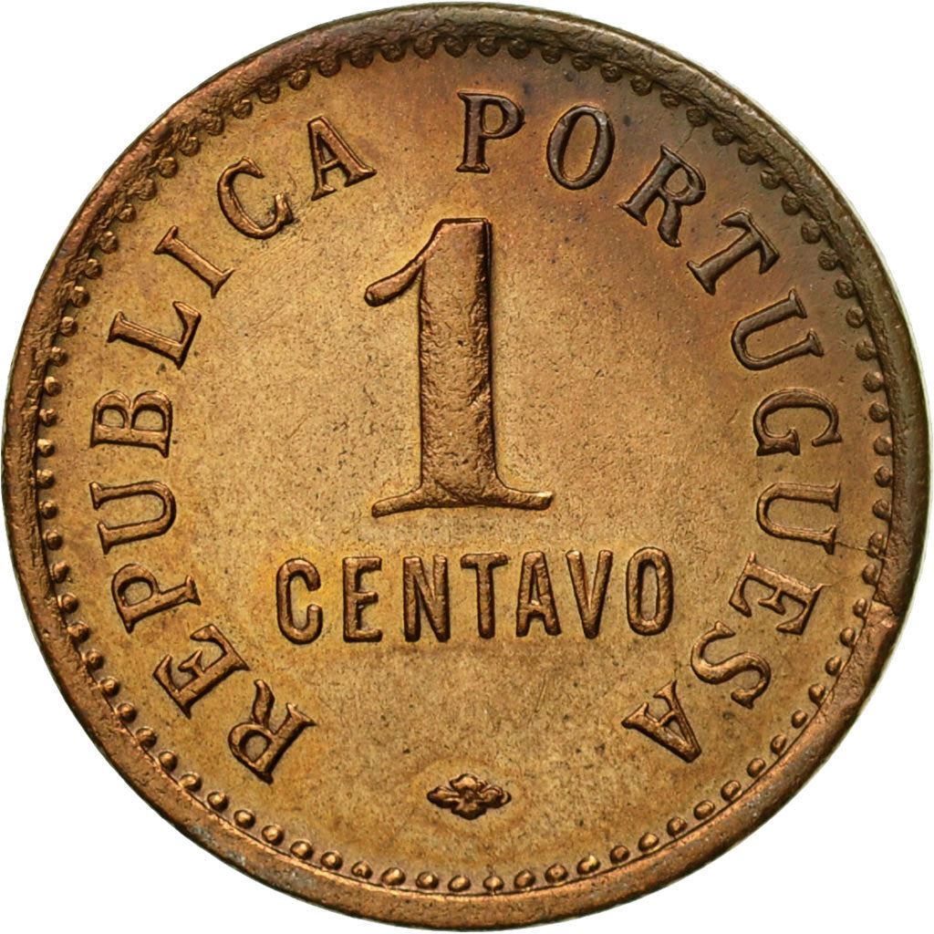 Angola | 1 Centavo Coin | Shield | KM:60 | 1921