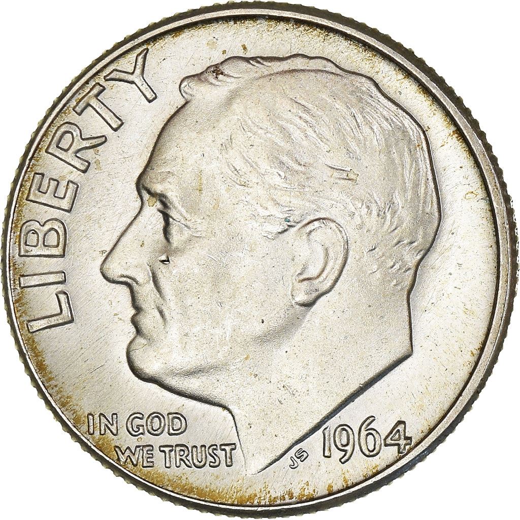 Vereinigte Staaten | 1 Dime Münze | Franklin D. Roosevelt | KM:195 | 1946 - 1964