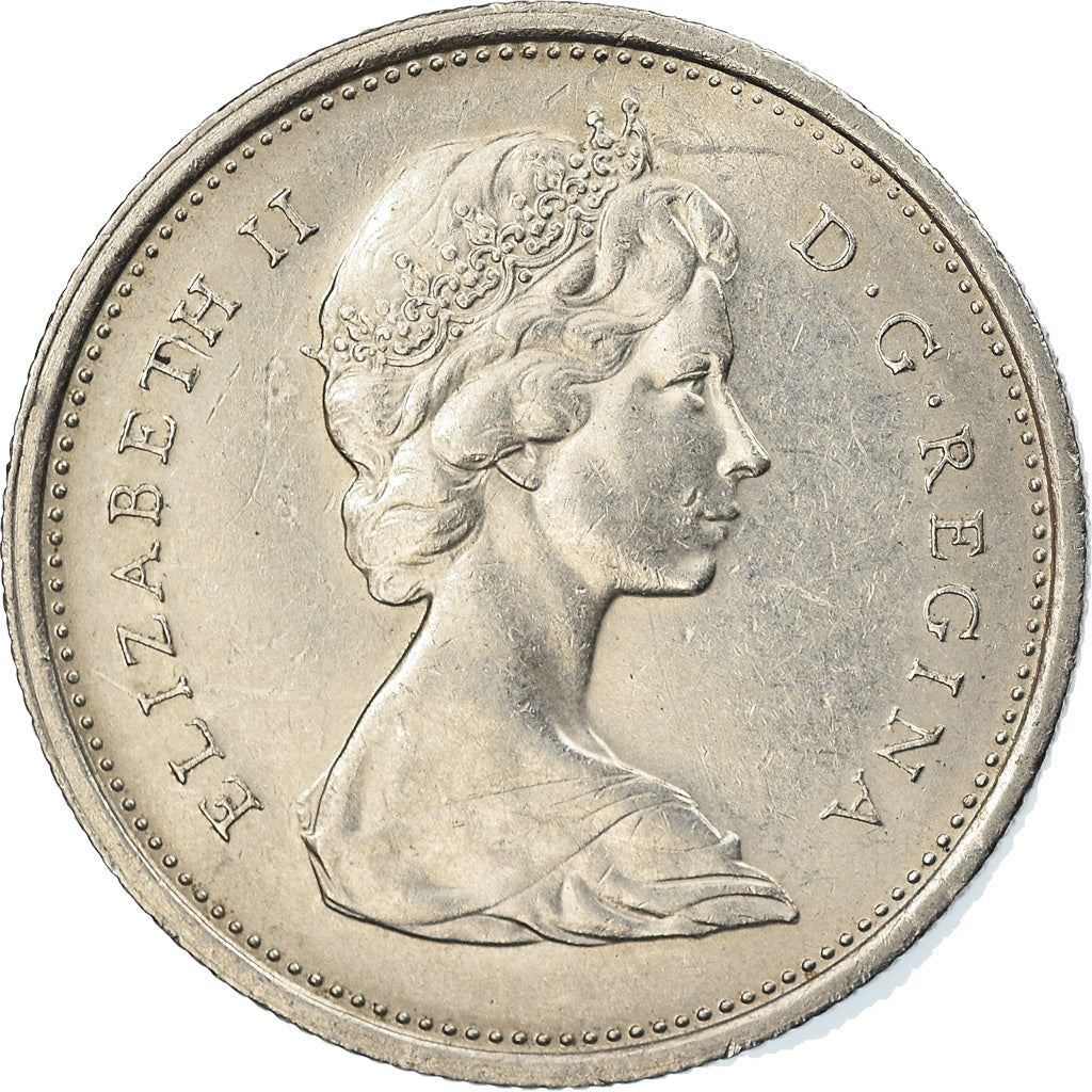 Canada | 25 cent mønt | Sølv | 2. portræt | KM:62a | 1968