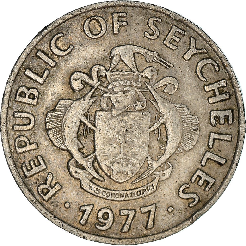 Seychelles | 50 Cents Coin | Orchid Flower | Km:34 | 1977