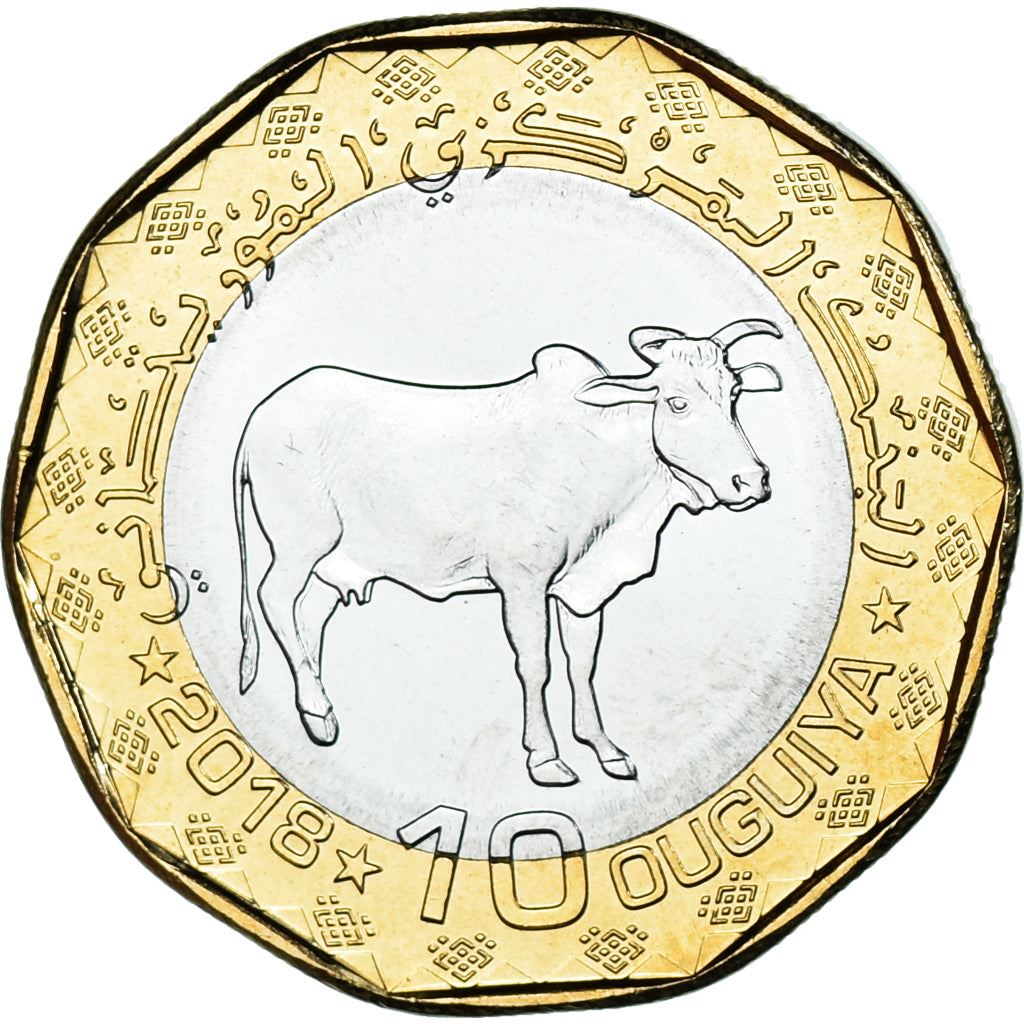Mauritania | 10 Ouguiya Coin | Zebu | Km:14 | 2017 - 2018