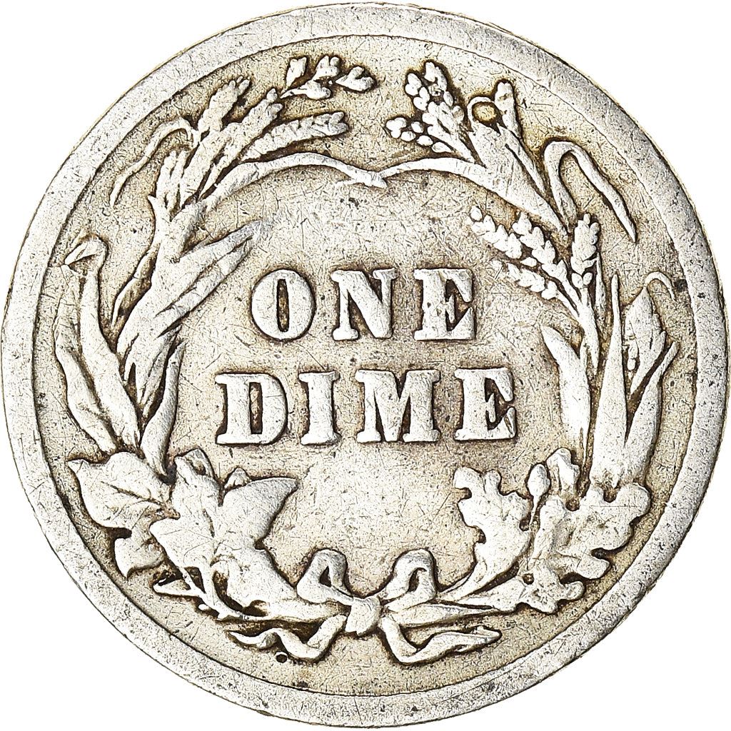 미국 | 1 다임 동전 | 바버 다임 | KM:113 | 1892 - 1916