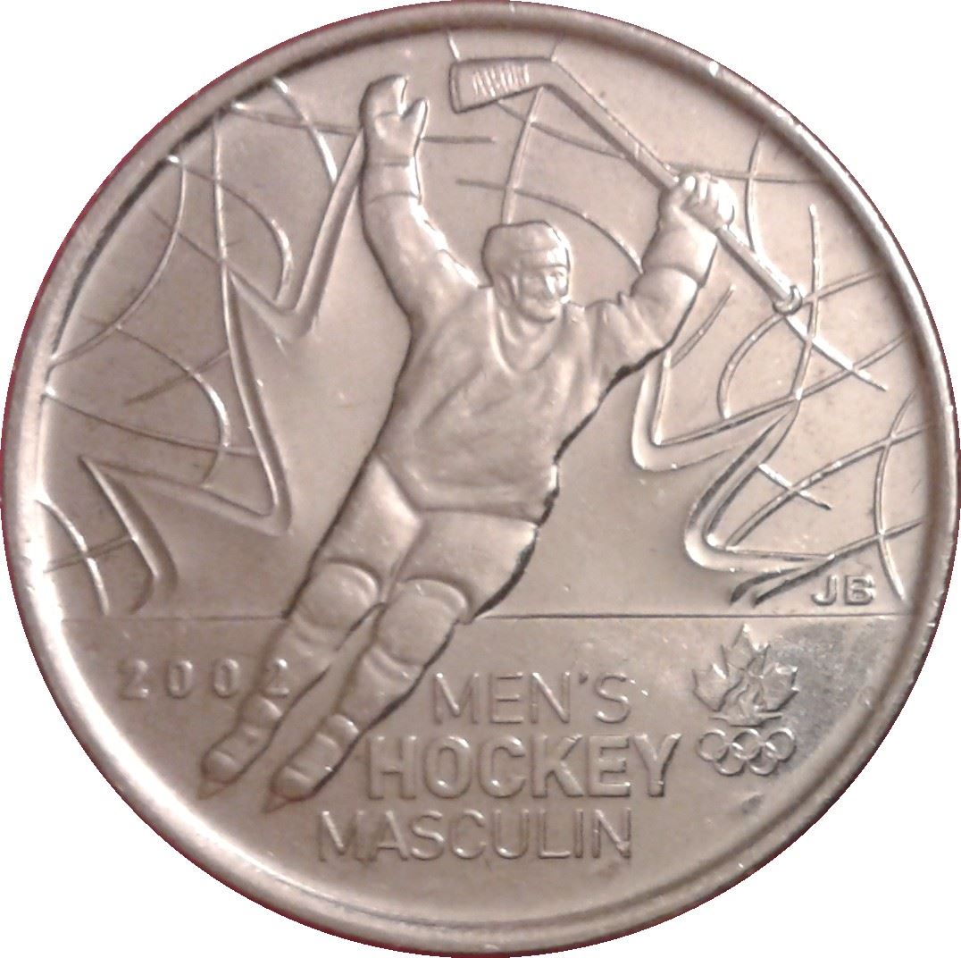 Canada | 25 Cents Coin | Nickel plated steel | Hockey | KM:1063 | 2009