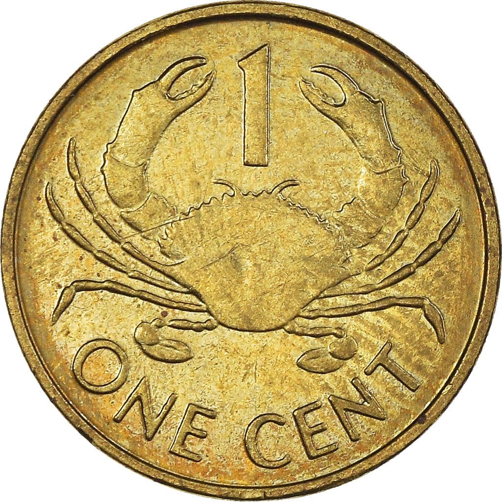 Seychelles | 1 Cent Coin | Mud crab | Km:46 | 1982 - 2004