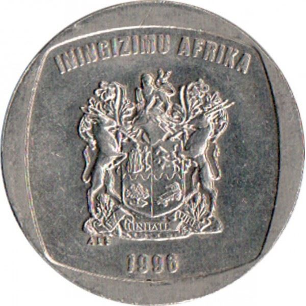 South Africa | 5 Rand Coin | Animals | Wildebeest | Gnu | Km:166 | 1996 - 2000