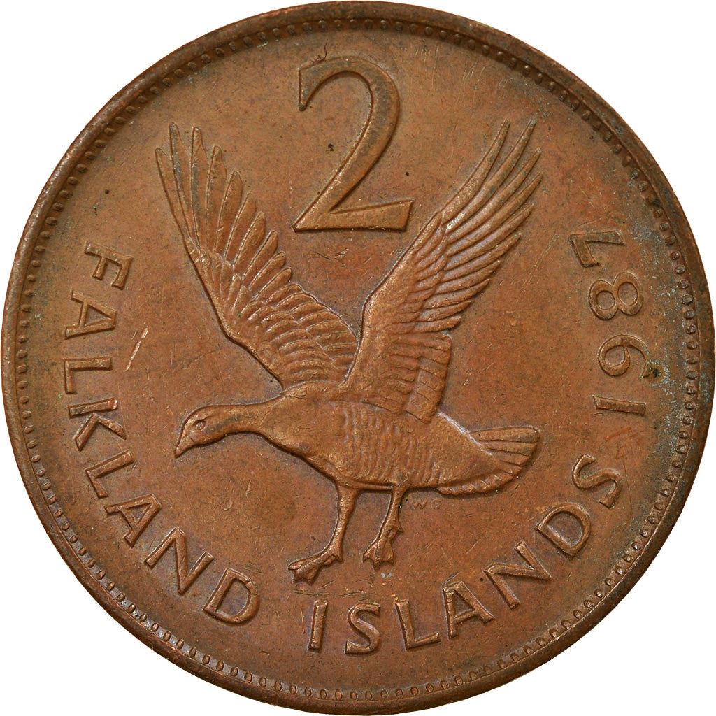 Falkland Islands | 2 Pence Coin | Magellan Goose | Km:3 | 1974 - 1992