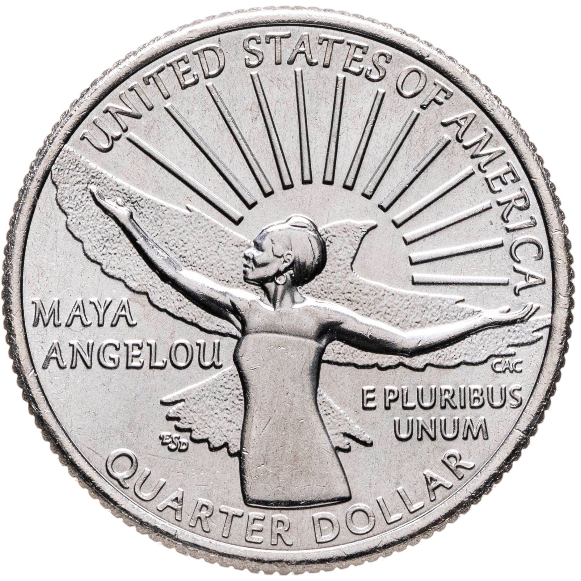 Vereinigte Staaten | 1/4-Dollar-Münze | Maya Angelou | KM:766 | 2022