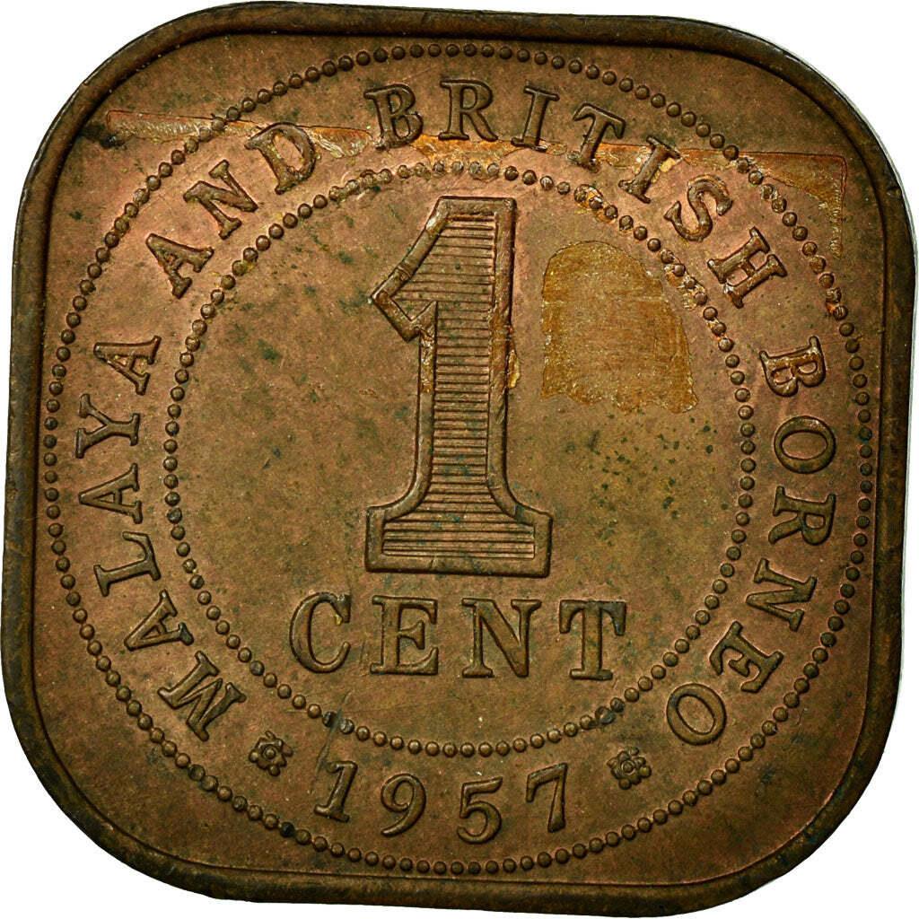 Malaya and British Borneo | 1 Cent Coin | Elizabeth II | KM:5 | 1956 - 1961
