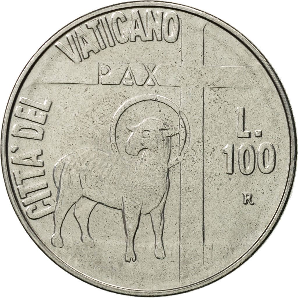 Watykan | Moneta 100 lirów | Baranek | Km:180 | 1984