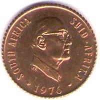 South Africa | 1/2 Cent Coin | Jacobus Johannes Fouche | Birds | Sparrows | Km:90 | 1976