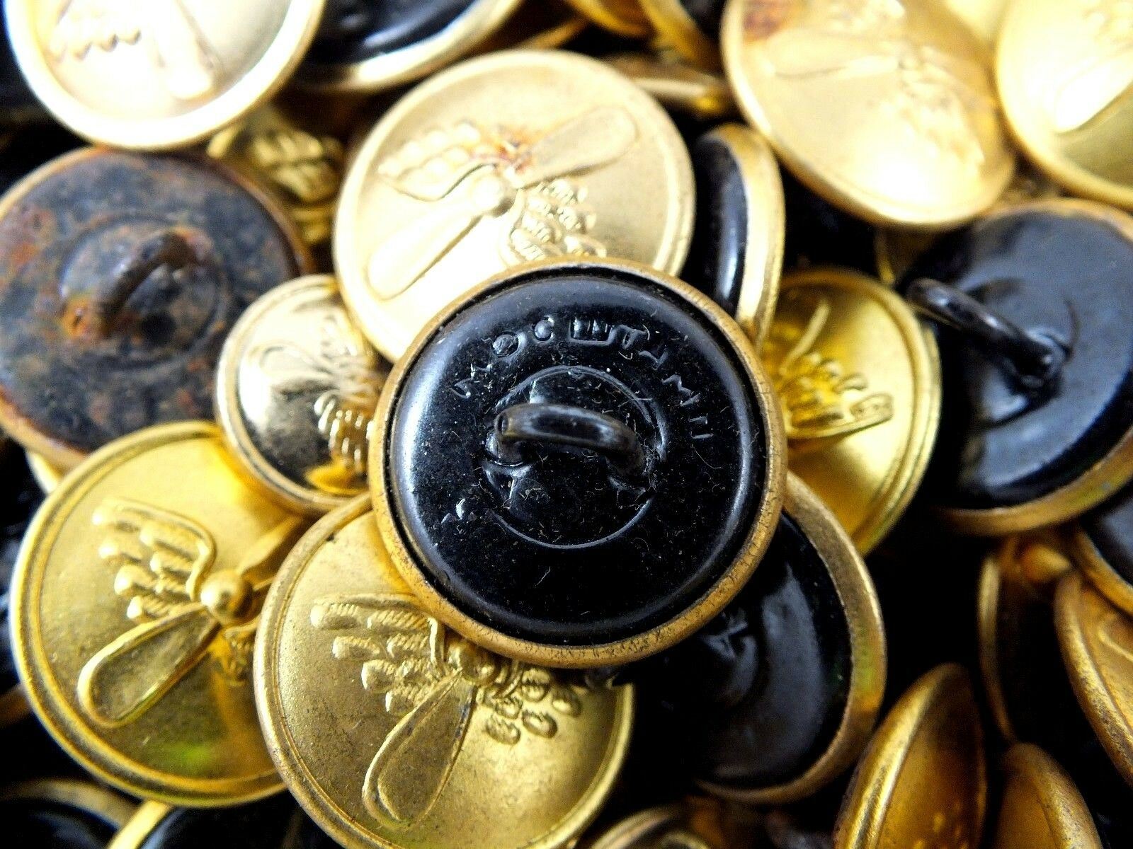 10 Soviet Union Pilot Buttons | Medium Sized Uniform Buttons | Aviation | Aeroflot | 15 mm