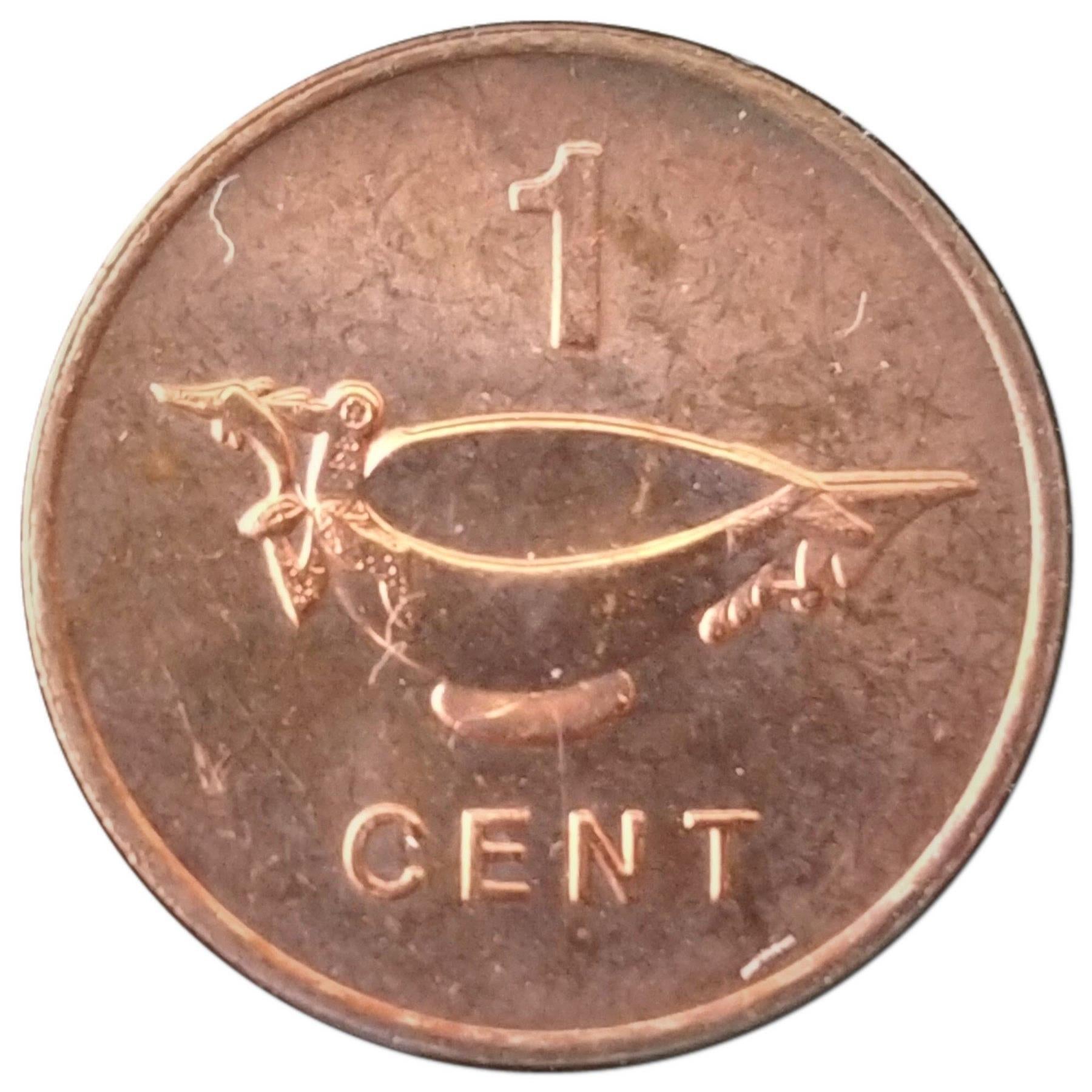 Salomonøerne | 1 Cent Mønt | Elizabeth II | Madskål | KM:1a | 1985