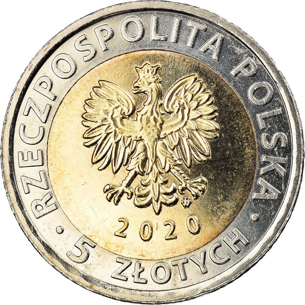 Polen | 5 Zloty Mønt | Sankt Marias Basilika | År:1064 | 2020
