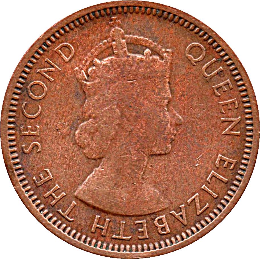 Belizean 1 Cent Coin | Queen Elizabeth II | KM27 | Belize | 1954