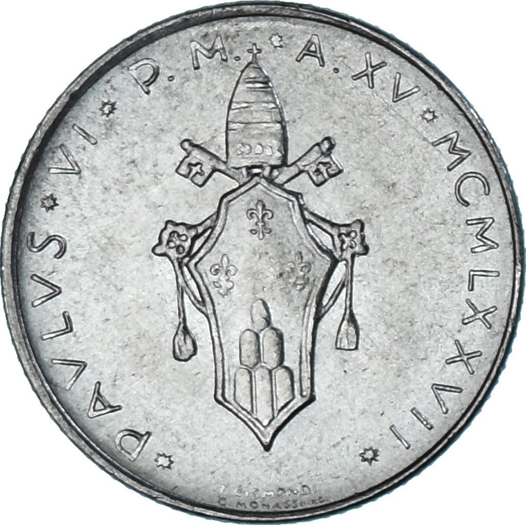 Vatican City | 2 Lire Coin | Lamb | Km:117 | 1970 - 1977