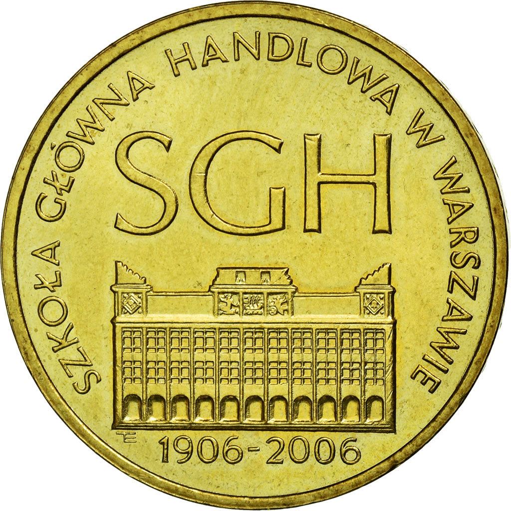Poland | 2 Zlotys Coin | Warsaw School | Y:609 | 2006