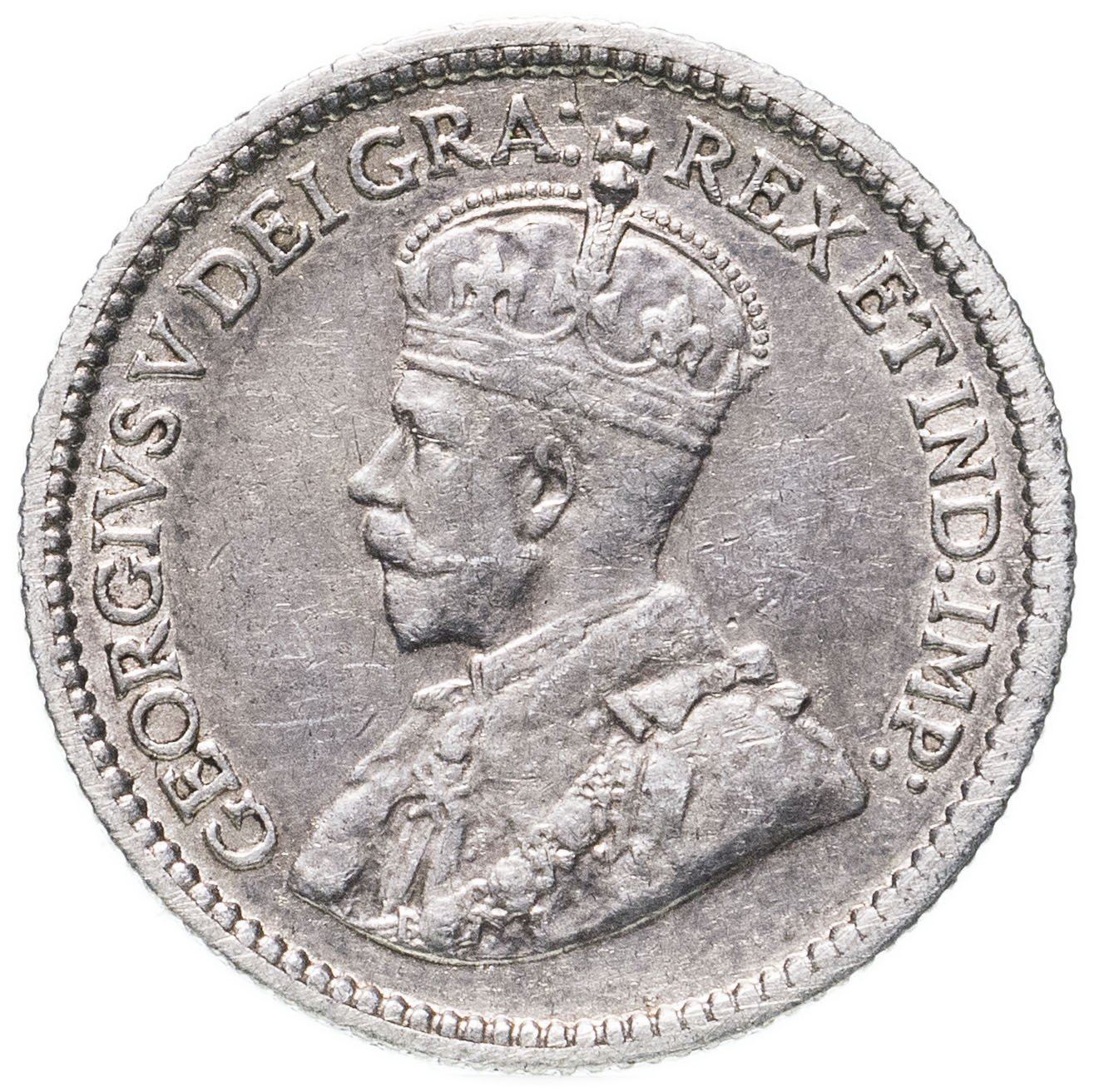 Canada 5 Cents Coin | King George V | Crown | KM22 | 1912 - 1919