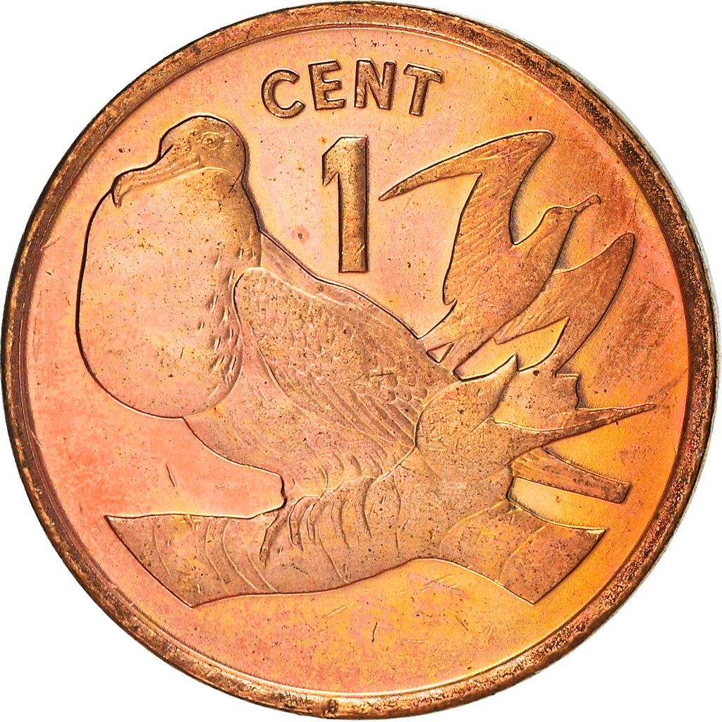 Kiribati | 1 Cent Coin | Frigate birds | Km:1A | 1992